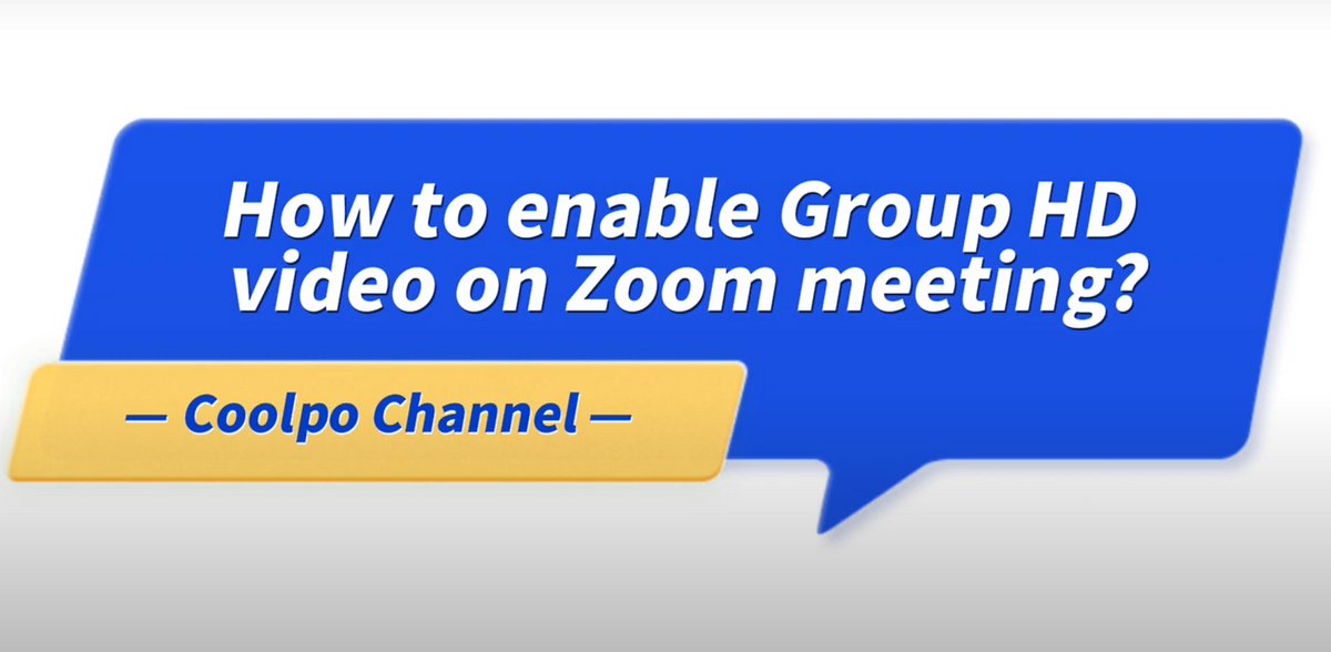 How to enable Group HD Video on zoom meeting