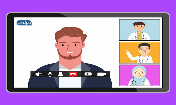 Doctor Consults about Lowering your Blood Pressure via 4K Video Conference