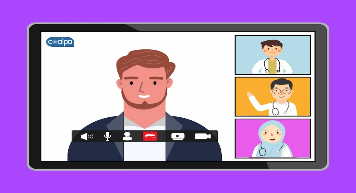 Doctor Consults about Lowering your Blood Pressure via 4K Video Conference