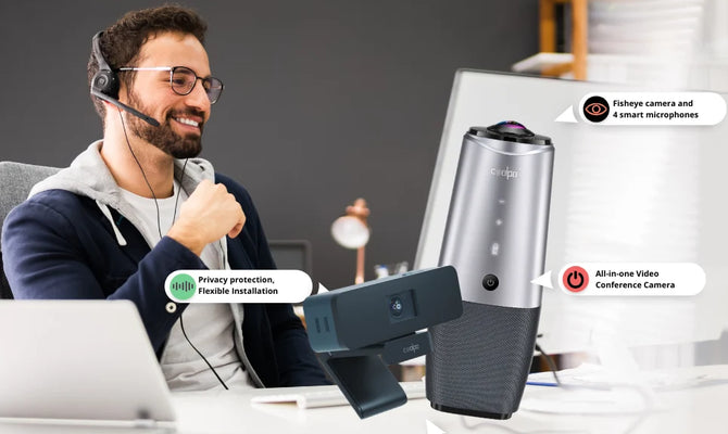Best AI Webcam + Best Background = Good Zoom Call Impression