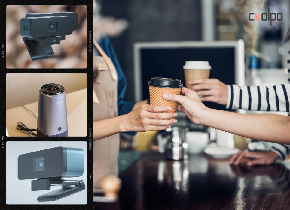 Conducting Better Cafe Meetings with Video Chat Camera